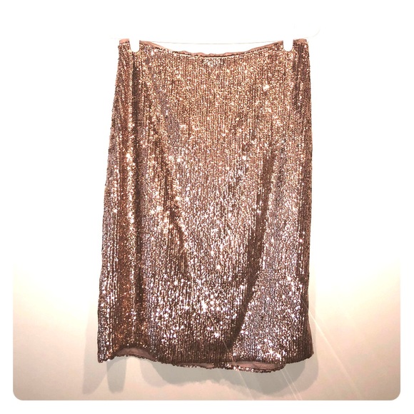 J. Crew Dresses & Skirts - NWT- Jcrew Rose Gold Pencil Skirt